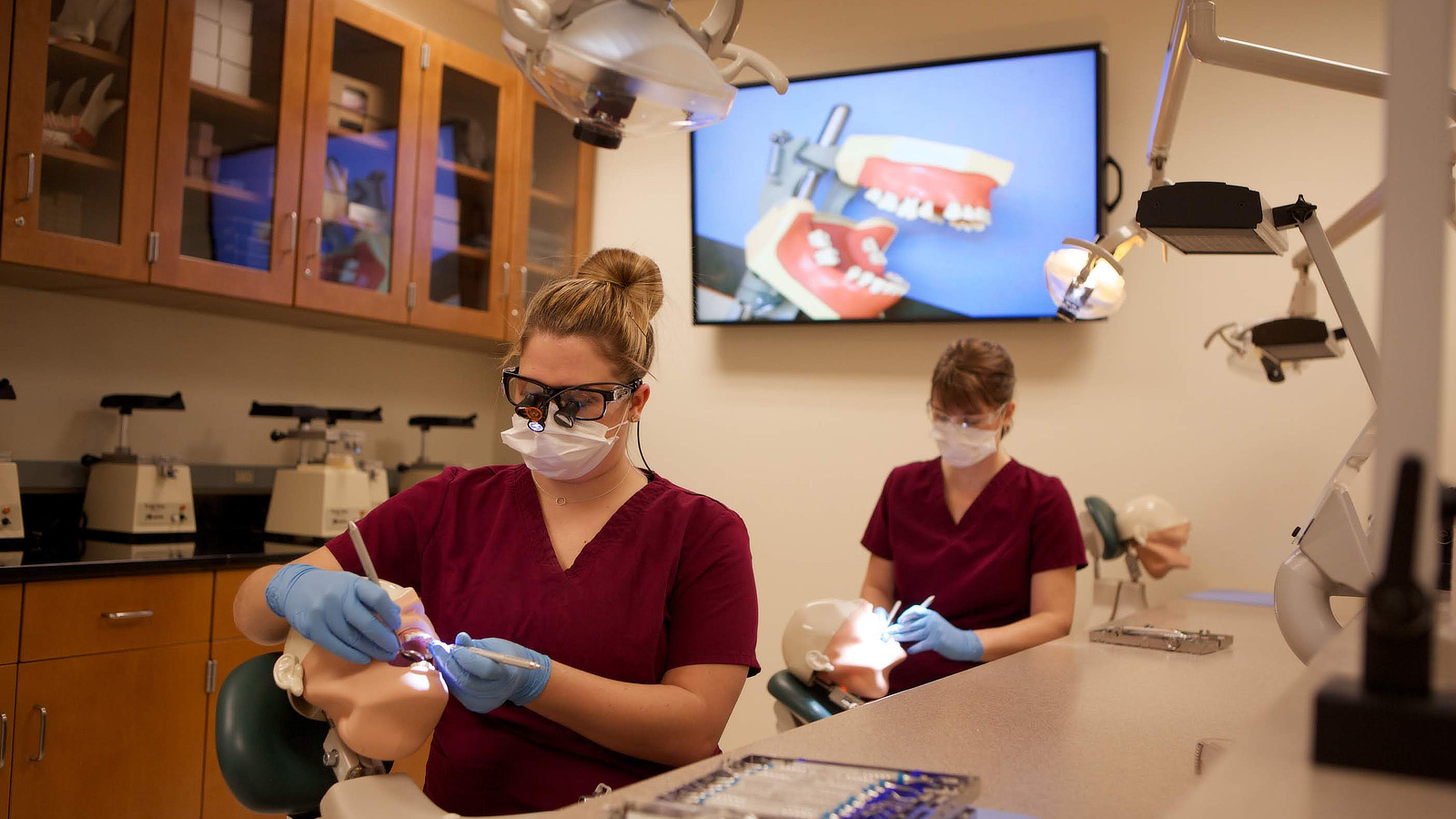 Students in Dental Lab
